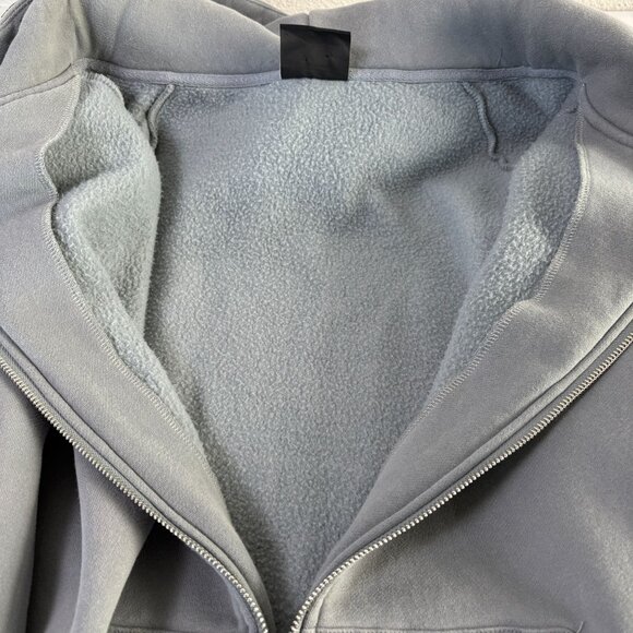 Rawgear Zip Up Fleece Hoodie Jacket Mens L Gray Ape Logo Long Sleeve - Picture 7 of 11